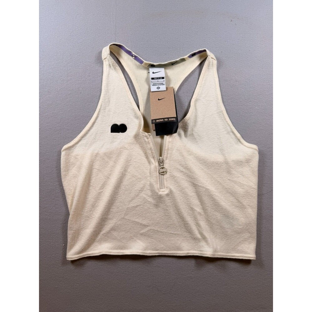 NWT Nike Tan Crop Top Large Tight Fit Naomi Osaka